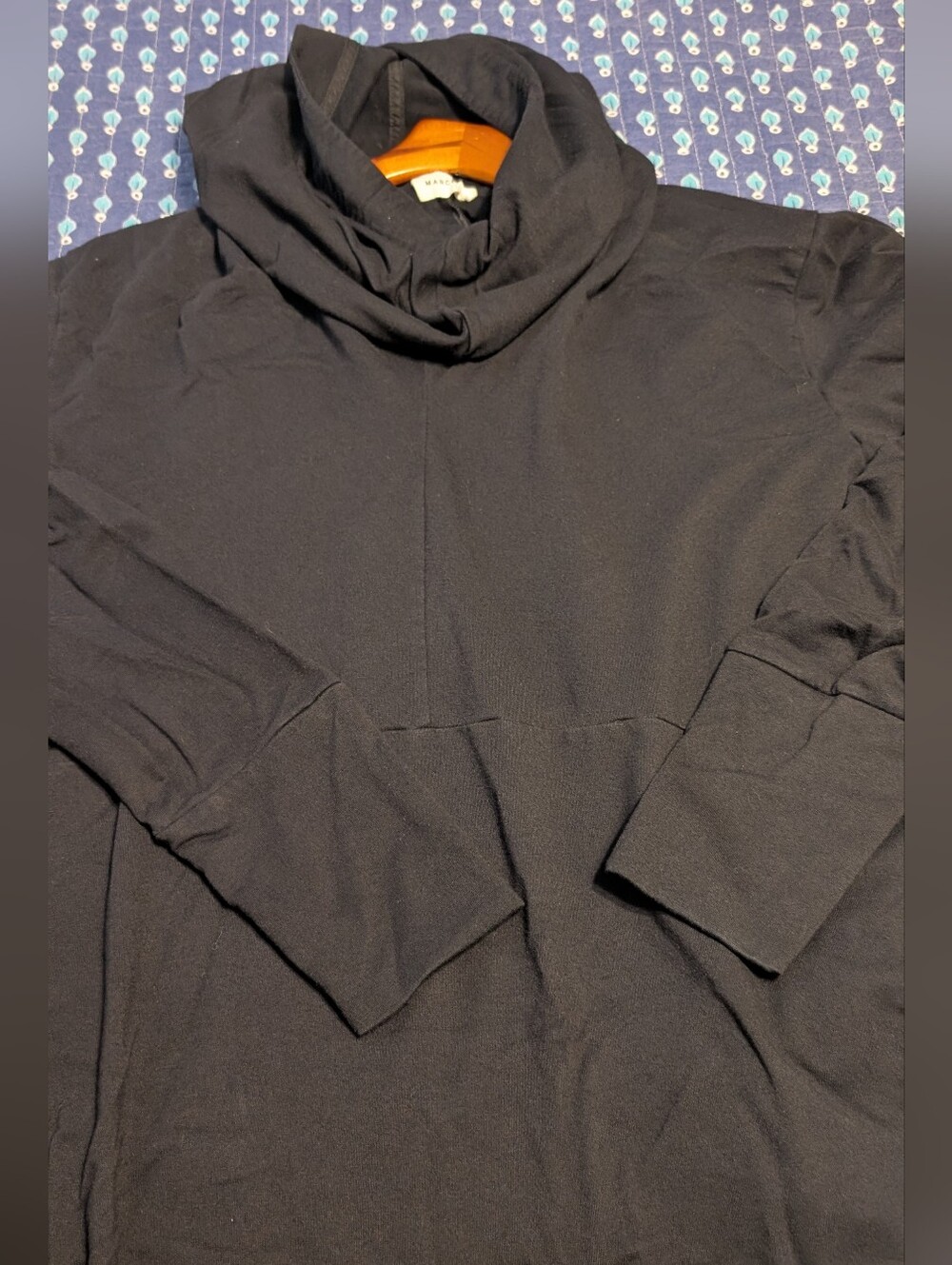 Marcella Firenze Black 🖤 Oversized Hoodie Tunic XL - Picture 7 of 9